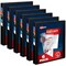 Avery Heavy-Duty View 3 Ring Binders, 1 Inch One Touch Slant Rings, 250-Sheet Capacity, DuraHinge, 1.4 Inch Wide Spine, Customizable Clear Cover and Spine, Black Binders (6-Pack of 79275)